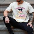 Proud Mom Of a 2024 Graduate Floral Flower Family Graduation Men's Comfort Colors T-Shirt Ivory
