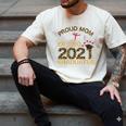 Proud Mom Of Two 2021 Graduates Twin Mama Graduation Leopard Men's Comfort Colors T-Shirt Ivory