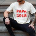 Proud Papa Of A Class Of 2018 Graduate Shirt Graduation Men's Comfort Colors T-Shirt Ivory