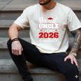 Proud Uncle Of A 2026 Graduate Senior Family Graduation Men's Comfort Colors T-Shirt Ivory