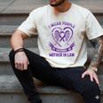Purple In Memory Of My Mother In Law Alzheimers Awareness Men's Comfort Colors T-Shirt Ivory