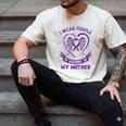 Purple In Memory Of Mother Mom Pancreatic Cancer Awareness Men's Comfort Colors T-Shirt Ivory