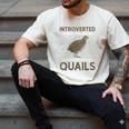 Quail Bird Lover Introvert Quail Men's Comfort Colors T-Shirt Ivory Quail Bird Lover Introvert Quail Men's Comfort Colors T-Shirt Ivory