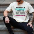 Qualified Psychologist PhD PsyD Shirt Graduation Men's Comfort Colors T-Shirt Ivory