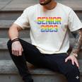 Rainbow LGBT Pride Senior 2023 Graduation Men's Comfort Colors T-Shirt Ivory