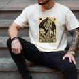 The Reader Tarot Card Book Lover Skeleton Reading Book Men's Comfort Colors T-Shirt Ivory
