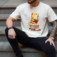 Reading Cat Books Cute Men's Comfort Colors T-Shirt Ivory Reading Cat Books Cute Men's Comfort Colors T-Shirt Ivory