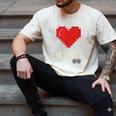 Retro Gamer 1 Life Pixel Heart – 8-Bit Gaming Nostalgia Men's Comfort Colors T-Shirt Ivory