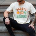 Retro Groovy Daddy Matching Family Birthday Party Men's Comfort Colors T-Shirt Ivory