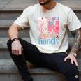 You RN Good Hands Cute Nurse Nursing Student Graduation Men's Comfort Colors T-Shirt Ivory