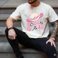 Rodeo Dad Pink Cowgirl 1St Birthday Family Matching Men's Comfort Colors T-Shirt Ivory