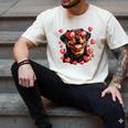 Rottweiler Heart Glasses Cute Rottie Dog Lover Mom Dad Kids Men's Comfort Colors T-Shirt Ivory
