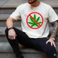 Say No Cannabis Anti-Marijuana Retro Weed Parent Dad Mom Men's Comfort Colors T-Shirt Ivory