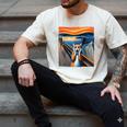 The Scream Cat Parody For Kitty Cat Lover Cat Mom Cat Dad Men's Comfort Colors T-Shirt Ivory