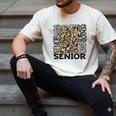 Senior 2021 Grad Class Of 2021 Graduation Leopard Cheetah Men's Comfort Colors T-Shirt Ivory