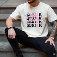 Senior 2027 Class Of 2027 Coquette Pink Bow Graduation 2027 Men's Comfort Colors T-Shirt Ivory