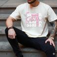 Senior 2027 Class Of 2027 Coquette Pink Bow Graduation 2027 Premium Tri-Blend Men's Comfort Colors T-Shirt Ivory