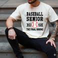Senior Class Of 2025 Baseball Senior Night Graduation Party Men's Comfort Colors T-Shirt Ivory
