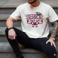 Senior Class Of 2027 Coquette Pink Bow Graduation 2027 Women Men's Comfort Colors T-Shirt Ivory