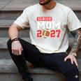 Senior Football Mom 2027 Team Class Of 2027 Graduation Mom Men's Comfort Colors T-Shirt Ivory