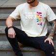 Senior Graduation Class Of 2023 Aunt Senior Tie Dye Men's Comfort Colors T-Shirt Ivory