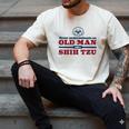 Shih Tzu Dad Shirt Never Underestimate An Old Man Gift Tee Men's Comfort Colors T-Shirt Ivory