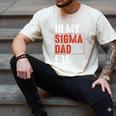 In My Sigma Dad Era Meme Alpha Male Sigma Daddy Father Men's Comfort Colors T-Shirt Ivory