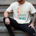 So Happy I Have Twins Mom Dad Parent Saying Slogan Men's Comfort Colors T-Shirt Ivory So Happy I Have Twins Mom Dad Parent Saying Slogan Men's Comfort Colors T-Shirt Ivory