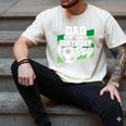 Soccer Birthday Birthday Dad Boys Soccer Birthday Men's Comfort Colors T-Shirt Ivory