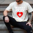 My Son Is A Doctor Shirt Proud Parents Graduation Men's Comfort Colors T-Shirt Ivory