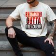 Straight Outta Fire Academy T Shirt Firefighter Graduation Men's Comfort Colors T-Shirt Ivory