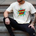 Super Dad Comic Book Superhero Father's Day Men's Comfort Colors T-Shirt Ivory