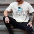 I Survived Kindergarten Graduation Kids Owl Grad Men's Comfort Colors T-Shirt Ivory