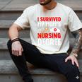 I Survived My Mom's Nursing Degree Graduation Day 2026 Men's Comfort Colors T-Shirt Ivory