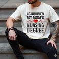 I Survived My Mom's Nursing Degree School Graduation Nursing Men's Comfort Colors T-Shirt Ivory
