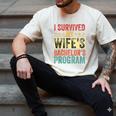 i Survived My Wife Bachelor's Degree Wife Graduation Men's Comfort Colors T-Shirt Ivory