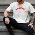 I Survived My Wife's PhD Graduation Slim Fit Shirt Men's Comfort Colors T-Shirt Ivory
