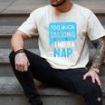 Too Much Talking I Need A Nap For Introverts Raglan Baseball Tee Men's Comfort Colors T-Shirt Ivory