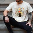 Tortie Cat Owner Flowers Tortie Cat Mom Tortie Cat Dad For Men Women Kids Men's Comfort Colors T-Shirt Ivory