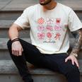 Valentine Teacher Cute Bows Apple Globe Pencil Books Art Men's Comfort Colors T-Shirt Ivory Valentine Teacher Cute Bows Apple Globe Pencil Books Art Men's Comfort Colors T-Shirt Ivory