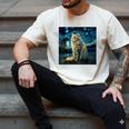 Van Gogh Starry Night Cat For Cat Lover Cat Mom And Cat Dad Men's Comfort Colors T-Shirt Ivory Van Gogh Starry Night Cat For Cat Lover Cat Mom And Cat Dad Men's Comfort Colors T-Shirt Ivory