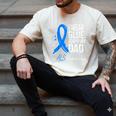 I Wear Blue For My Dad Shirt ALS Awareness Tshirt Men's Comfort Colors T-Shirt Ivory