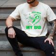 I Wear Kelly Green In My Memory Of My Dad Bile Duct Cancer Men's Comfort Colors T-Shirt Ivory I Wear Kelly Green In My Memory Of My Dad Bile Duct Cancer Men's Comfort Colors T-Shirt Ivory