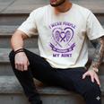 Wear Purple In Memory Of My Aunt Pancreatic Cancer Awareness Men's Comfort Colors T-Shirt Ivory