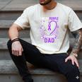 I Wear Purple In Memory Of My Dad Alzheimer's Awareness Men's Comfort Colors T-Shirt Ivory I Wear Purple In Memory Of My Dad Alzheimer's Awareness Men's Comfort Colors T-Shirt Ivory