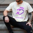I Wear Purple In Memory For My Dad Dementia Awareness Men's Comfort Colors T-Shirt Ivory I Wear Purple In Memory For My Dad Dementia Awareness Men's Comfort Colors T-Shirt Ivory