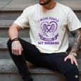 I Wear Purple In Memory Of My Husband Alzheimers Awareness Men's Comfort Colors T-Shirt Ivory I Wear Purple In Memory Of My Husband Alzheimers Awareness Men's Comfort Colors T-Shirt Ivory