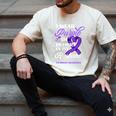 I Wear Purple In Memory Of My Husband Overdose Awareness Men's Comfort Colors T-Shirt Ivory I Wear Purple In Memory Of My Husband Overdose Awareness Men's Comfort Colors T-Shirt Ivory