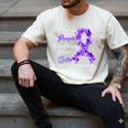 I Wear Purple In Memory Of My Sister Overdose Awareness Men's Comfort Colors T-Shirt Ivory I Wear Purple In Memory Of My Sister Overdose Awareness Men's Comfort Colors T-Shirt Ivory