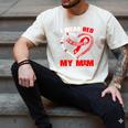I Wear Red In My Memory Of My Mom Heart Disease Awareness Men's Comfort Colors T-Shirt Ivory